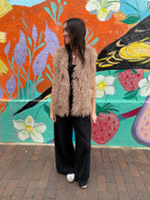 Load image into Gallery viewer, Latte Mongolian Fleece Vest