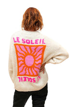 Load image into Gallery viewer, Cream Le Soleil Wool Mix Knit Sweater with Sun Motif