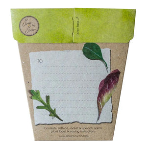 Leafy Greens Gift of Seeds - Card