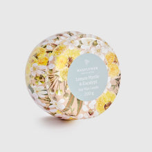 Load image into Gallery viewer, Lemon Myrtle &amp; Eucalypt Waxflower Candle Tin 200g
