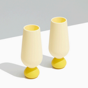 Lemonchello Silicone Bubble Champagne Flute Set 2pk