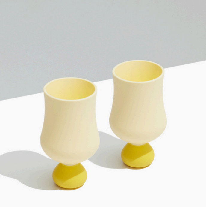 Lemonchello Silicone Bubble Goblet Set 2pk