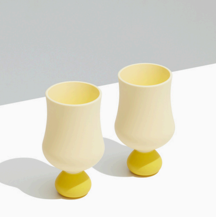 Lemonchello Silicone Bubble Goblet Set 2pk