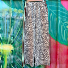 Load image into Gallery viewer, Choc/Mint Stripe Leopard Racer Pants - By Frankie