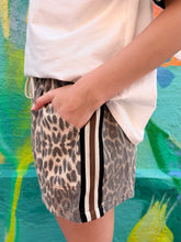 Load image into Gallery viewer, Leopard Shorts With Racer Stripe - By Frankie
