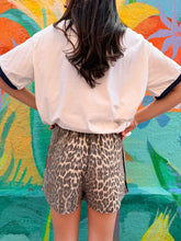 Load image into Gallery viewer, Leopard Shorts With Racer Stripe - By Frankie