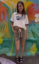 Load image into Gallery viewer, Leopard Shorts With Racer Stripe - By Frankie