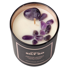 Load image into Gallery viewer, &#39;Let That Shit Go&#39; Amethyst Crystal Candle