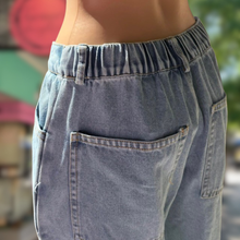Load image into Gallery viewer, Light Blue Barrel Denim Jean - By Frankie