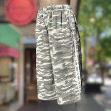 Load image into Gallery viewer, Light Camo Jorts with White Racer Stripes - By Frankie