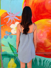 Load image into Gallery viewer, Light Denim Beaded Mini Dress - By Frankie