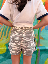Load image into Gallery viewer, Light Camo Shorts With Racer Stripe - By Frankie