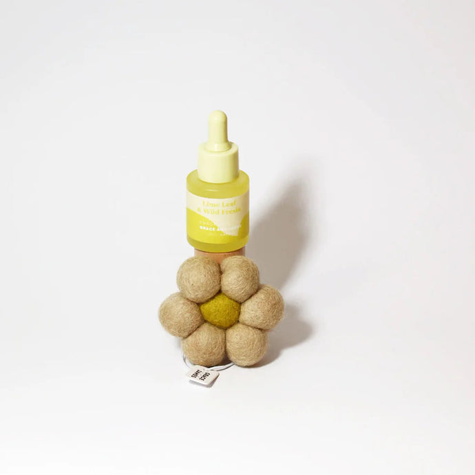 Lime Leaf & Fresia Felt Air Freshener