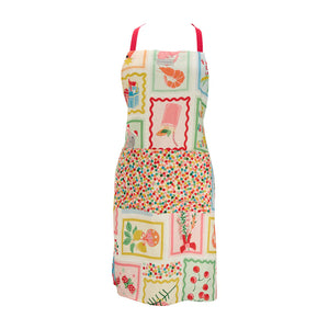 Christmas Holiday Linen Apron