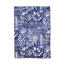 Load image into Gallery viewer, Navy Natives Linen Tea Towel