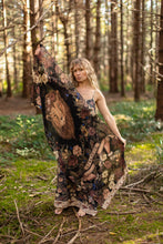 Load image into Gallery viewer, 'Lionheart' Scarf with Botanicals &amp; Narnia Print - Market of Stars