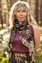 Load image into Gallery viewer, 'Lionheart' Scarf with Botanicals &amp; Narnia Print - Market of Stars