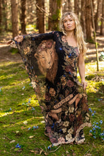 Load image into Gallery viewer, 'Lionheart' Scarf with Botanicals &amp; Narnia Print - Market of Stars