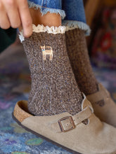 Load image into Gallery viewer, Cat Embroidered Socks