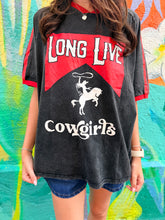 Load image into Gallery viewer, Black 'Long Live Cowgirls' T-Shirt - By Frankie