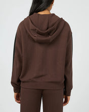 Load image into Gallery viewer, Brown Lounge Zip Hood Jacket - All About Eve