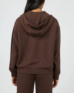Brown Lounge Zip Hood Jacket - All About Eve