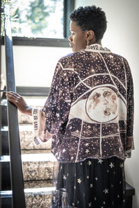 'Love By the Moon' Cropped Kimono - Market of Stars