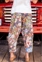 Load image into Gallery viewer, 'Love Language' Linen Cropped Artist Pants - Market of Stars