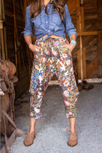 Load image into Gallery viewer, 'Love Language' Linen Cropped Artist Pants - Market of Stars