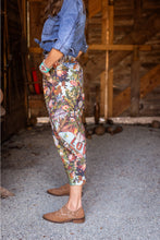 Load image into Gallery viewer, 'Love Language' Linen Cropped Artist Pants - Market of Stars