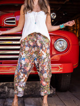 Load image into Gallery viewer, 'Love Language' Linen Cropped Artist Pants - Market of Stars