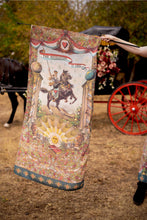 Load image into Gallery viewer, 'Love Revolution' Scarf with Sun, Horse &amp; Floral Print - Market of Stars