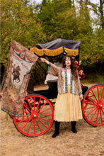 Load image into Gallery viewer, 'Love Revolution' Scarf with Sun, Horse &amp; Floral Print - Market of Stars