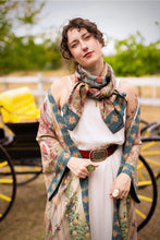 Load image into Gallery viewer, 'Love Revolution' Scarf with Sun, Horse &amp; Floral Print - Market of Stars