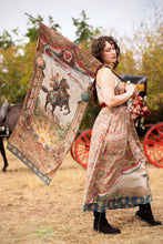 Load image into Gallery viewer, 'Love Revolution' Scarf with Sun, Horse &amp; Floral Print - Market of Stars