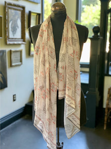 'Love Story' Heart Print Bamboo Scarf - Market of Stars