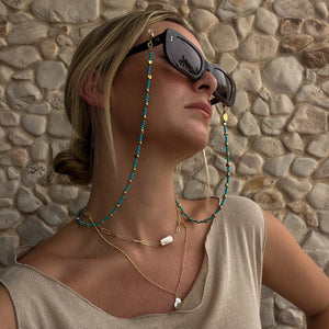 Turquoise Love Beaded Sunglass Chain