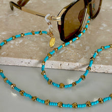 Load image into Gallery viewer, Turquoise Love Beaded Sunglass Chain