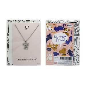 'Love my Cat' Pet Jewellery Card