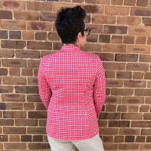 Load image into Gallery viewer, Lucille Jacket Square Check Fuxia - Italian Star