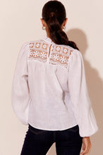 Load image into Gallery viewer, Martha Lace 100% Linen Top
