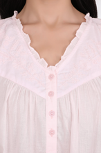 Load image into Gallery viewer, White Embroidered Sleeveless Nightie