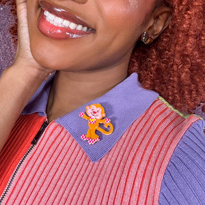 Rhubarb Mini Brooch - Erstwilder x Strawberry Shortcake