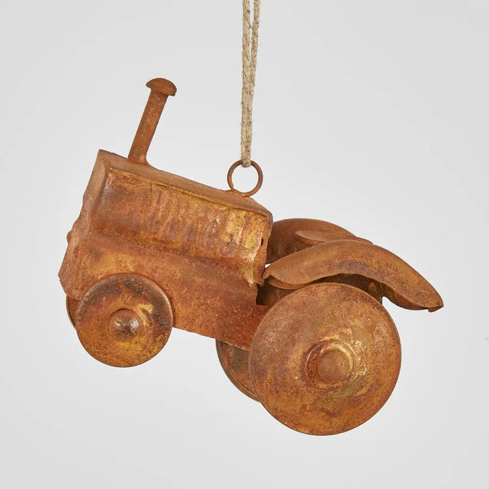 Maleny Tractor Rustic Hanging Ornament