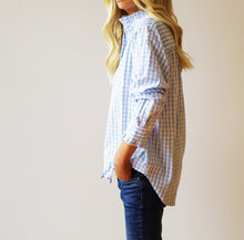 Load image into Gallery viewer, Maple Shirt in Pale Blue &amp; White Gingham - Who&#39;s Charlie