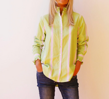 Load image into Gallery viewer, Maple Shirt in Pistachio Stripe - Who&#39;s Charlie