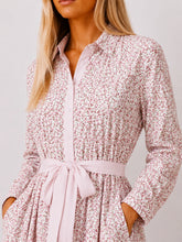 Load image into Gallery viewer, Pink Floral Matilda Cotton Cambric Dress - Who's Charlie