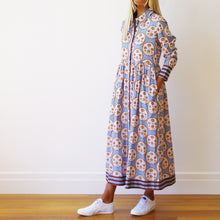 Load image into Gallery viewer, Matilda Cotton Dress With Cambric Pattern - Who's Charlie