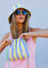 Load image into Gallery viewer, Mauve/Lemon Towelling Bucket Hat - Hammill &amp; Co