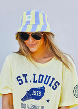 Load image into Gallery viewer, Mauve/Lemon Towelling Bucket Hat - Hammill &amp; Co